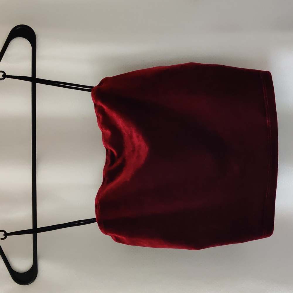 Velvet Cropped Tank Top
